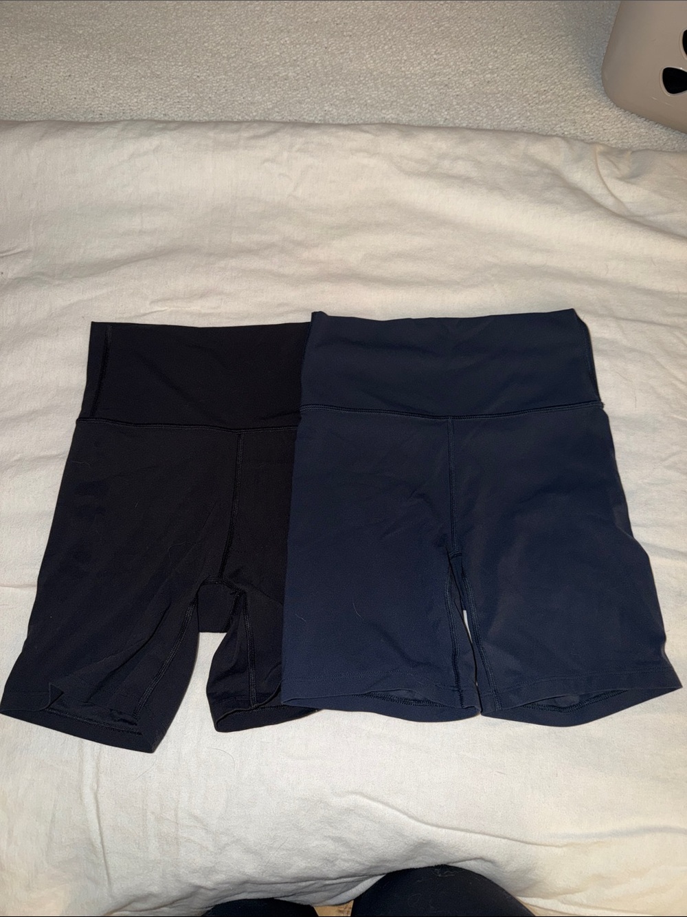 High-Waist Women’s Bike Shorts - Black and Navy